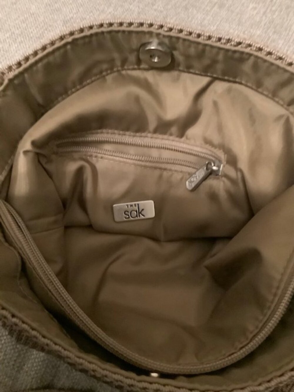 PRICE DROP!!! The Sak Crochet Neutral Beige Shoulder Bag - Picture 5 of 9